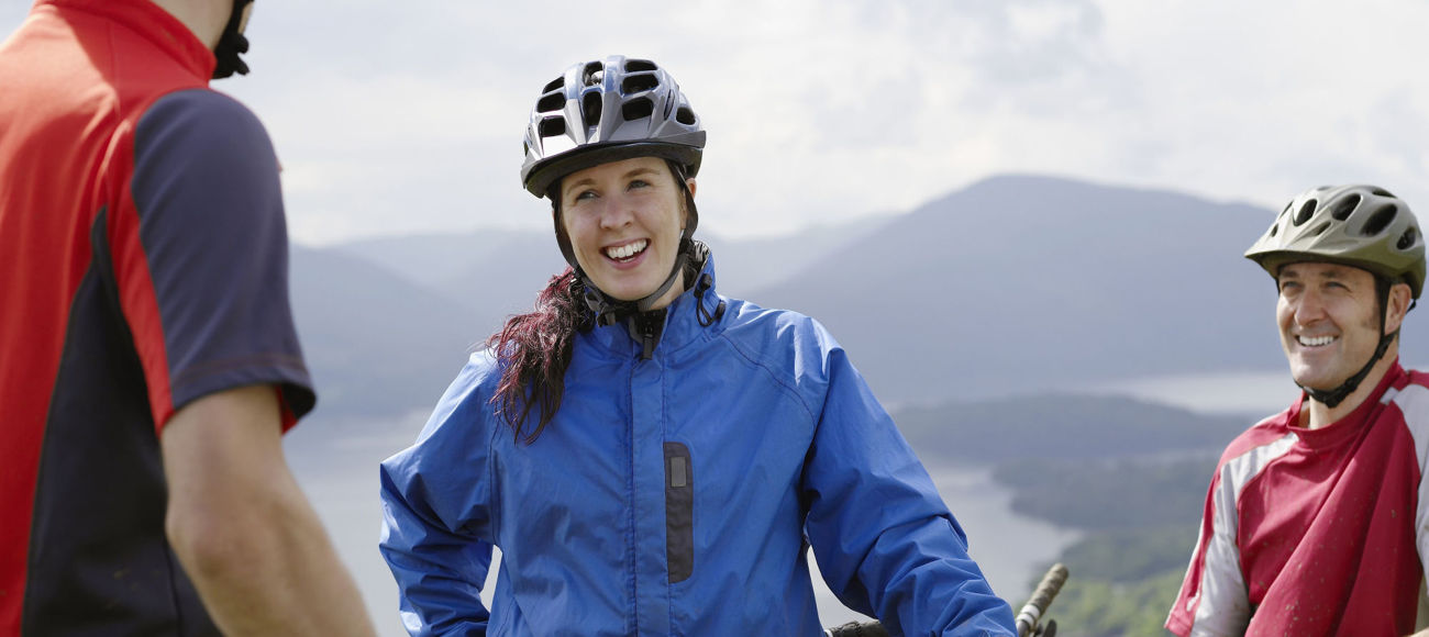 Group cycling in Scotland