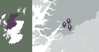 Map of the Scottish Highlands